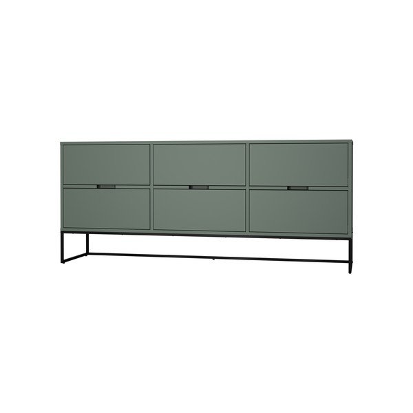 Cassettiera bassa grigio-verde 176x76 cm Lipp - Tenzo-image-4