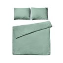 Lino verde menta per letto matrimoniale in cotone stonewashed , 200 x 220 cm - Bonami Selection