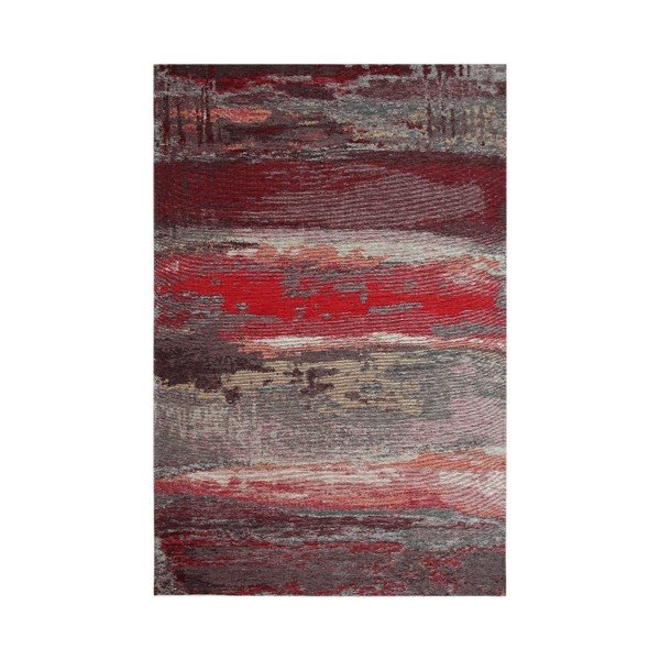Tappeto Eco Rugs Rosso Astratto, 80 x 150 cm - Eko Halı