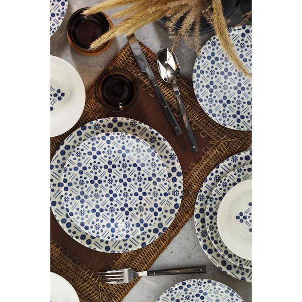Set di 24 pezzi in gres Dots - Kütahya Porselen-image-1