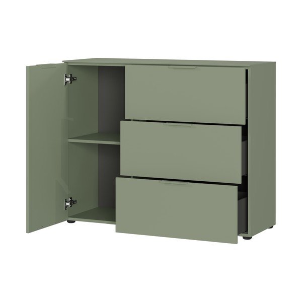 Armadietto verde opaco 109x98x40 cm Savoca – Germania-image-4