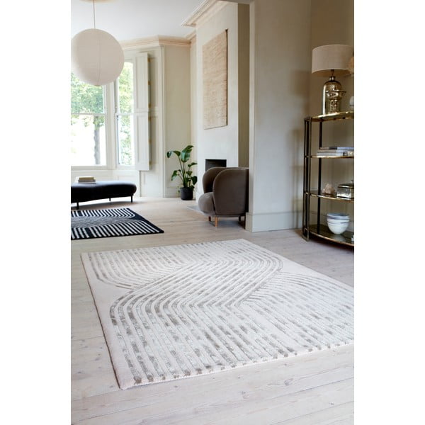 Tappeto crema tessuto a mano con lana 160x230 cm Matrix - Asiatic Carpets-image-2