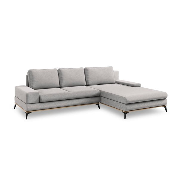 Divano letto angolare grigio chiaro, angolo destro Planet - Windsor & Co Sofas-image-2