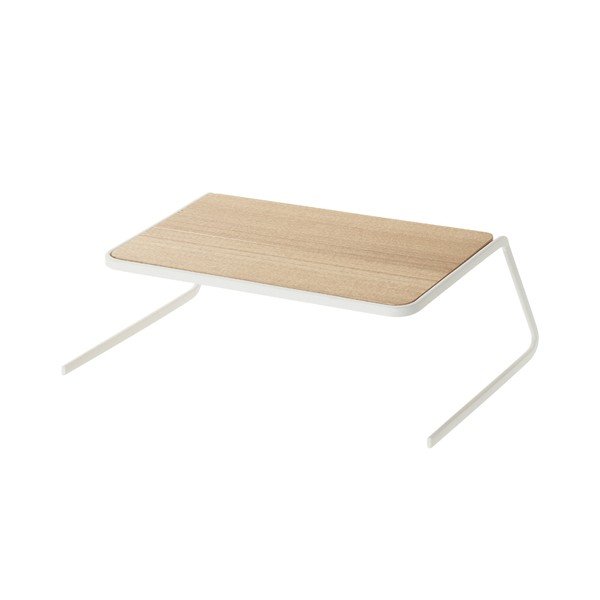 Ripiano aggiuntivo bianco/di colore naturale in legno 19,5x19,5 cm Tosca – YAMAZAKI