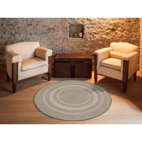 Tappeto da esterno beige , ⌀ 120 cm Silvana Rutto - Universal-image-1