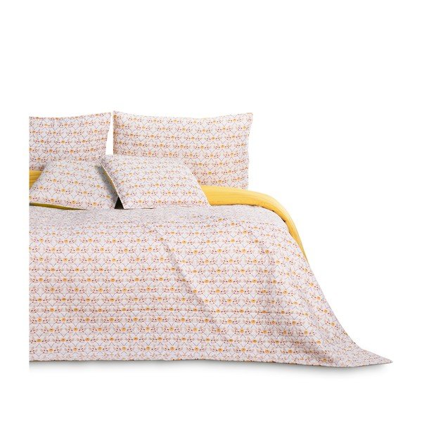 Copriletto giallo per letto matrimoniale 200x220 cm Folky - AmeliaHome
