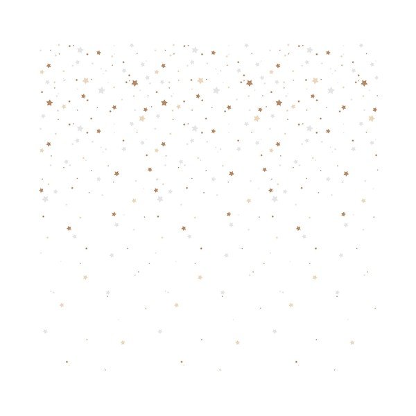 Carta da parati per bambini 50 cm x 280 cm Simple Stars - Dekornik