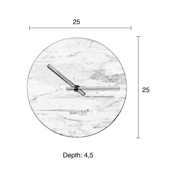 Orologio da parete in marmo nero - Zuiver-image-2