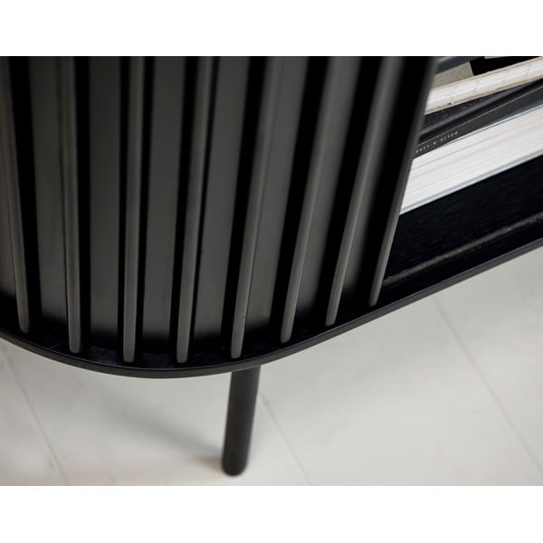 Mobile nero in rovere 125x110 cm Siena - Unique Furniture-image-1