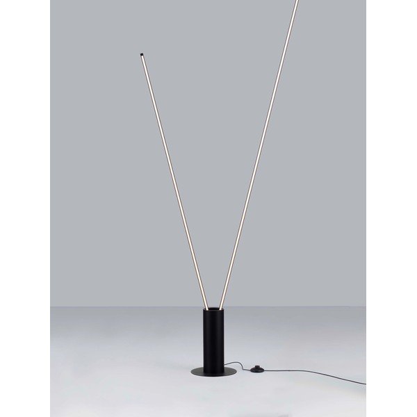 Lampada da terra LED nera opaca in metallo con struttura flessibile (altezza totale 181 cm) Kimolia – Nova Luce-image-4