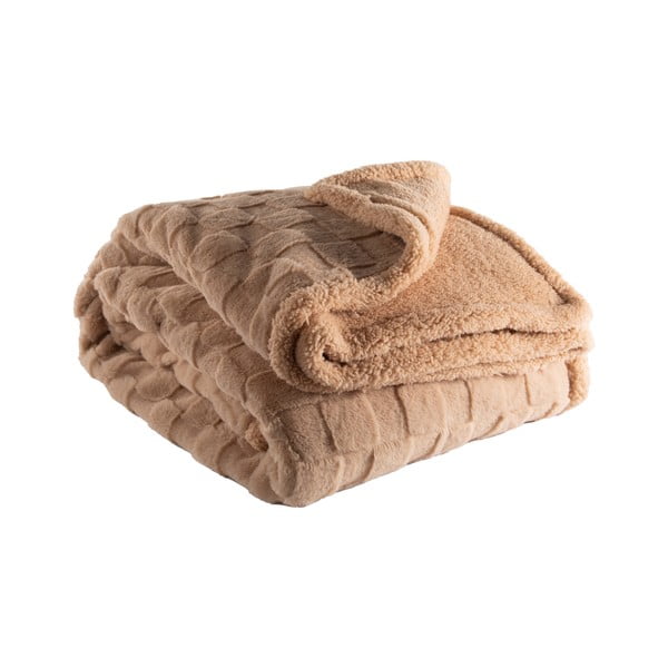 Coperta marrone in micropile 150x200 cm Rava – Tiseco Home Studio