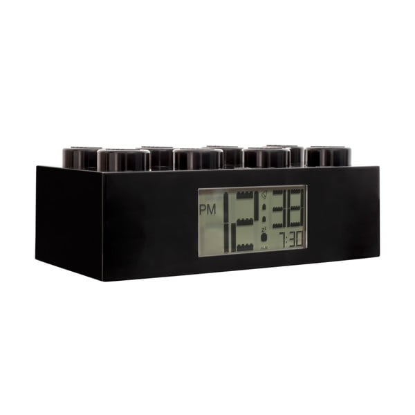 Orologio digitale nero con sveglia Brick - LEGO®-image-2