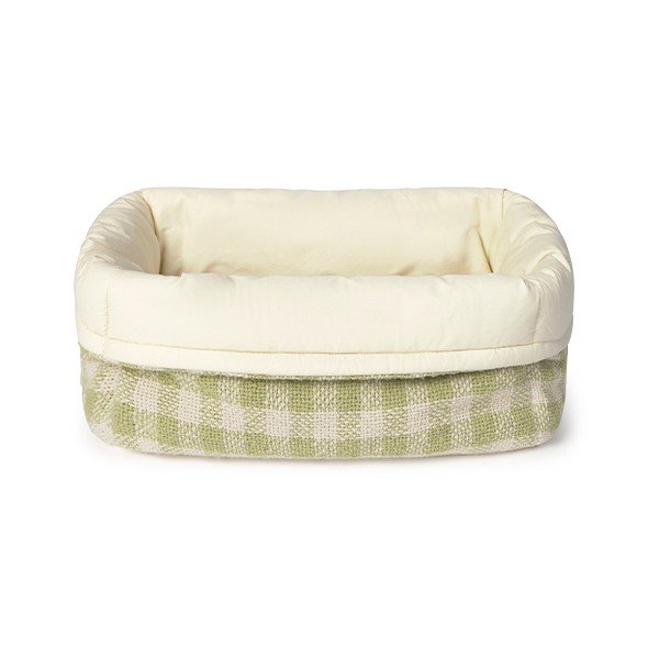Cesta per giochi da bambino verde chiaro in tessuto 30x20x20 cm Swan Matcha – Lorena Canals-image-3