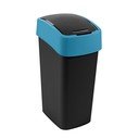 Cestino per la spazzatura nero/blu in plastica per raccolta differenziata 45 l Flip Bin – Curver