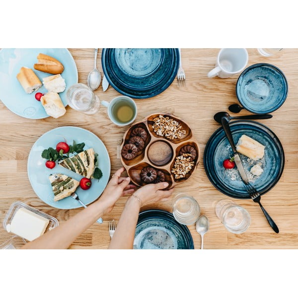 Piatto in gres turchese , ⌀ 27 cm Nova - Costa Nova-image-1
