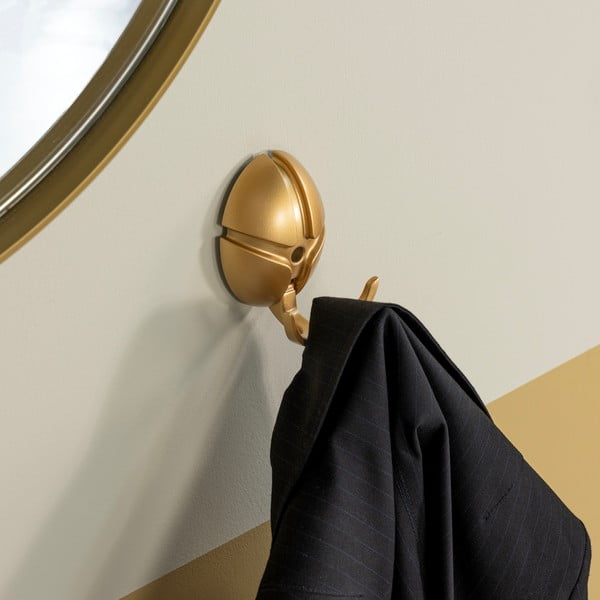 Gancio da parete dorato in plastica Tick – Spinder Design-image-4