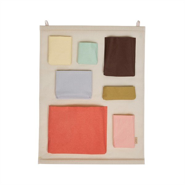 Organizer da appendere beige in tessuto 60x2x80 cm Saga – OYOY Mini-image-2