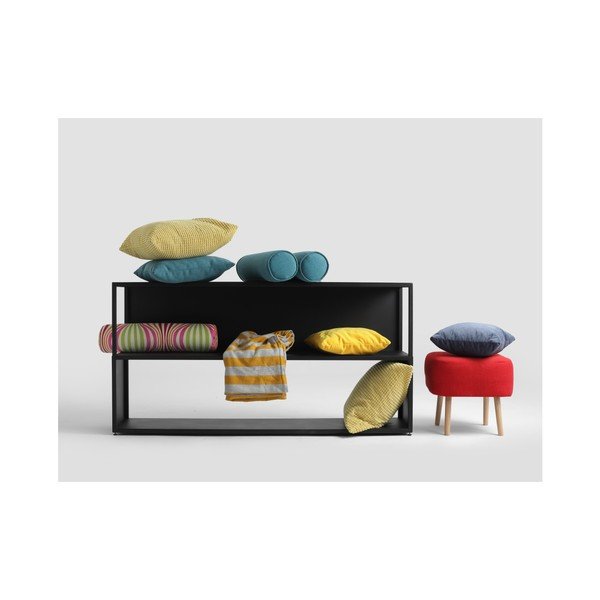 Libreria in metallo nero 150x75 cm Hyller - CustomForm-image-3