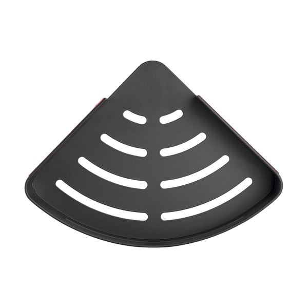 Mensola angolare in metallo nero opaco autoportante per il bagno Bivio - Wenko-image-3