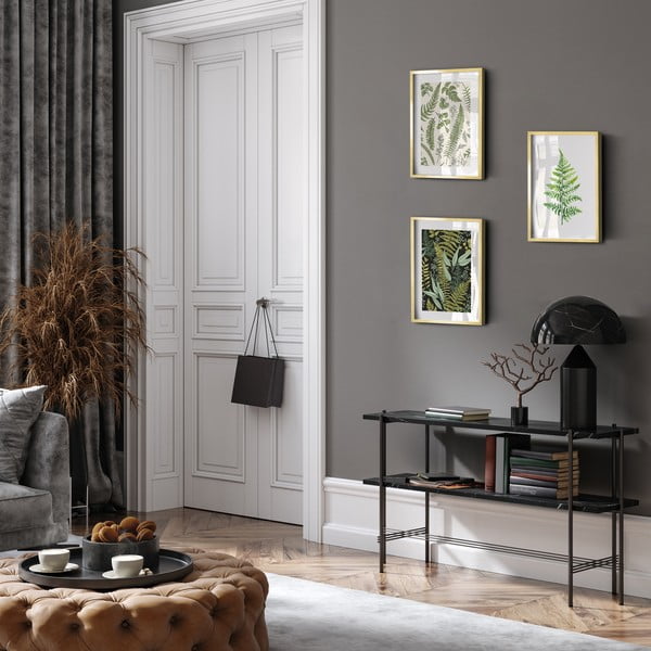 Set di dipinti 3 pz 30x40 cm Fern – knor-image-1