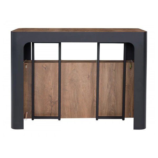 Tavolo consolle nero/di colore naturale 50x110 cm Albane – Bobochic Paris