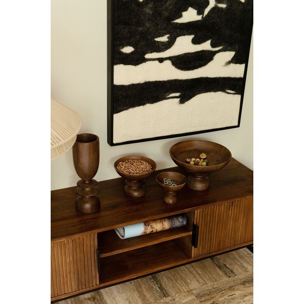 Ciotola decorativa in legno ø 14 cm Gwen - Dutchbone-image-1