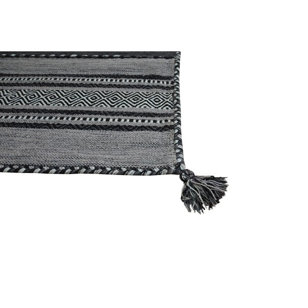 Tappeto in cotone grigio scuro, 60 x 90 cm Antique Kilim - Webtappeti-image-2