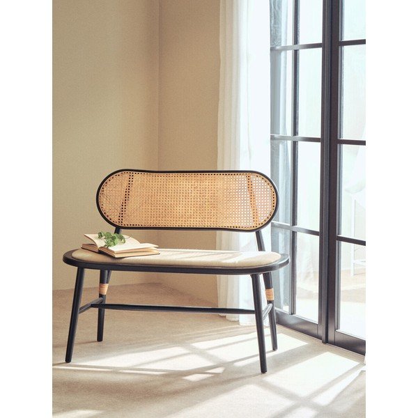 Panchina di colore naturale in imbottito Cebu – Premier Housewares-image-4