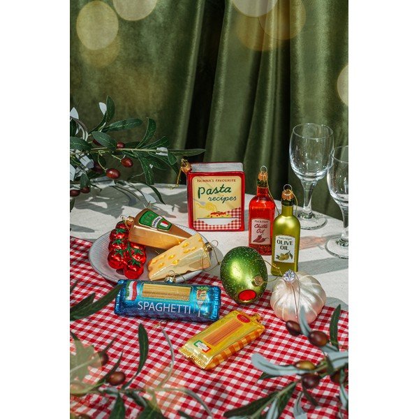 Decorazione per albero di natale in vetro 7 cm Olive – Sass & Belle-image-2