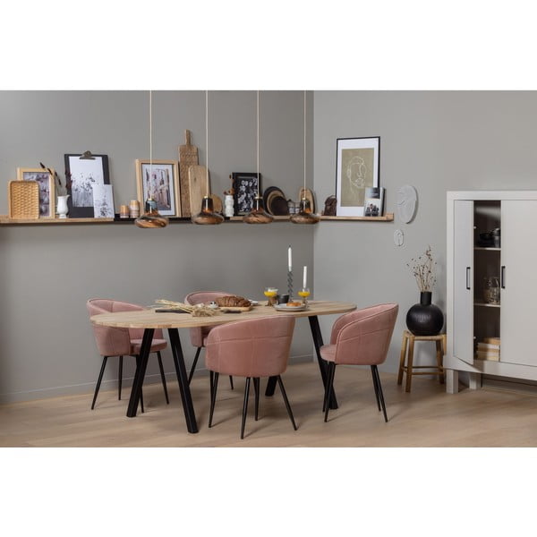 Mensola per quadri in legno di quercia in colore naturale 120 cm Studio - WOOOD-image-1