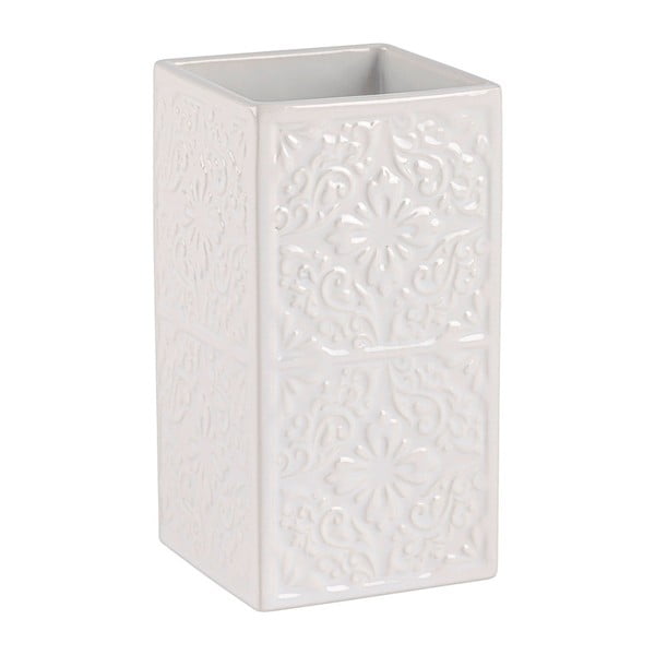 Tazza in ceramica bianca per spazzolini da denti Cordoba - Wenko-image-2