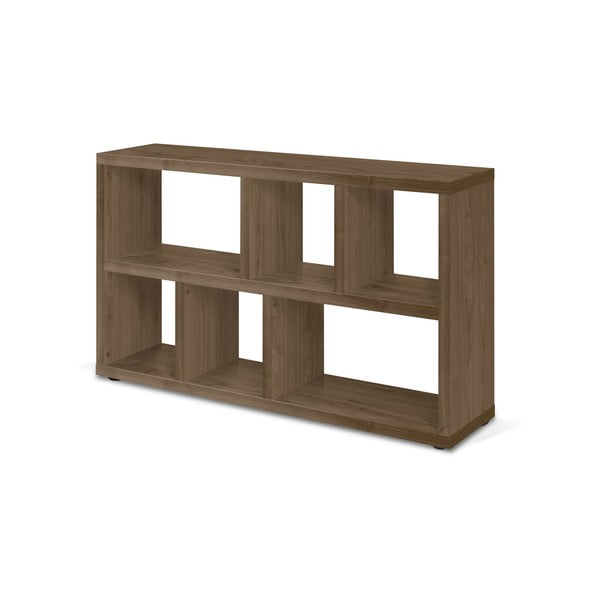 Libreria marrone effetto noce 150x83 cm Berlin - TemaHome-image-3