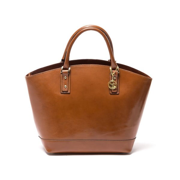 Kožená kabelka Sofia Cardoni 3016 Cognac