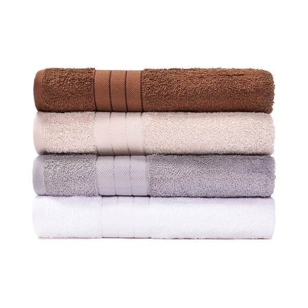 Set di 4 asciugamani in cotone, 50 x 100 cm Como - Bonami Selection