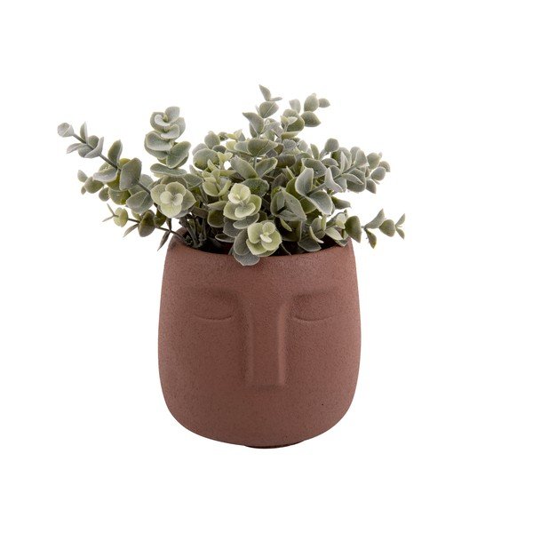 Vaso in ceramica marrone, ø 12,5 cm Face - PT LIVING-image-2