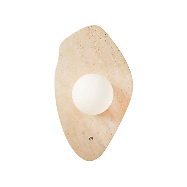 Lampada da parete beige in pietra ø 10 cm Hilde – Opviq lights