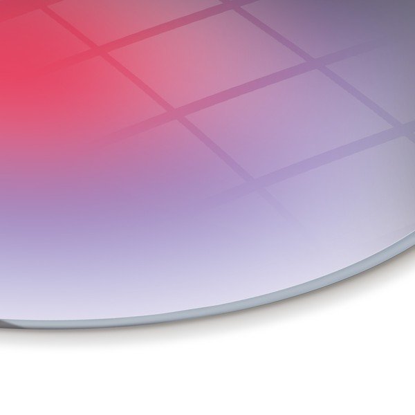 Dipinto stampato dipinto su vetro ø 70 cm Halo – Styler-image-4