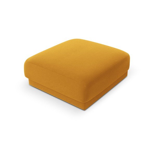 Sgabello in velluto color senape Miley - Micadoni Home-image-4
