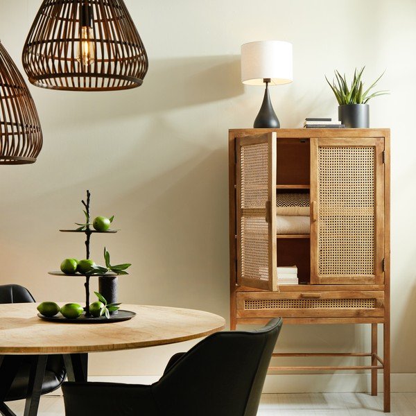 Cassettiera in legno di mango marrone 90x160 cm Nipas - Light & Living-image-1