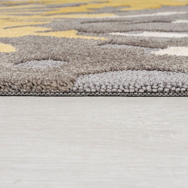Tappeto giallo/grigio 160x230 cm Soft Floral - Flair Rugs-image-3
