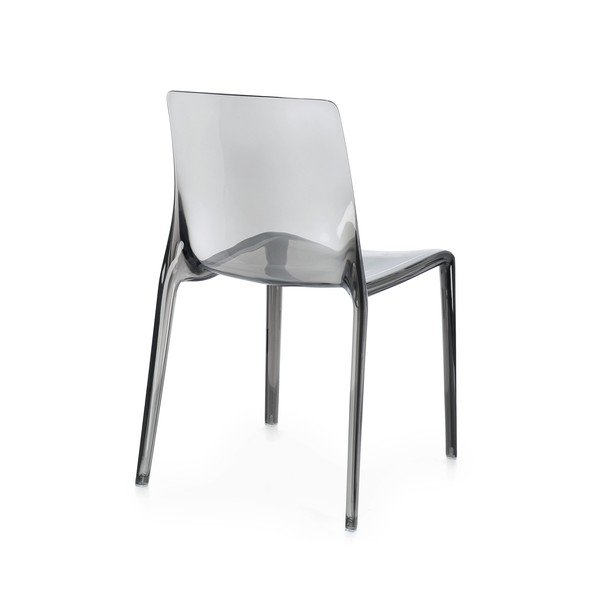 Sedia da esterno grigia in plastica Adele – Bizzotto-image-3