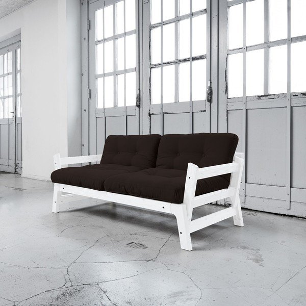 Rozkládací pohovka Karup Step White/Brown