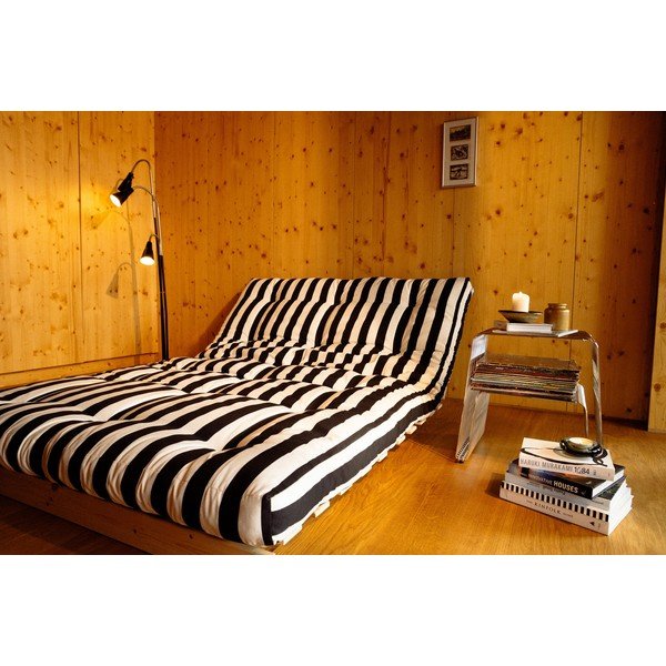 Divano bianco e nero allungabile 140 cm Roots – Karup-image-4