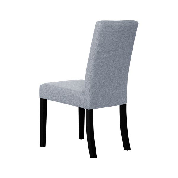 Sedia grigia con gambe in faggio nero Tonka - Ted Lapidus Maison-image-3