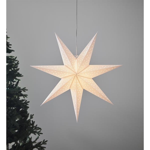 Decorazione luminosa a sospensione bianca, altezza 75 cm Clara - Markslöjd