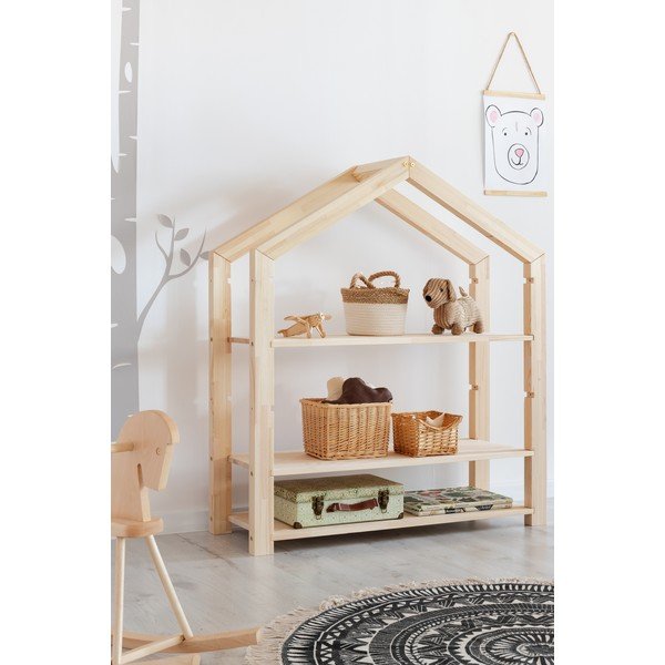 Mensola in pino per bambini Rela, 40 x 113 cm - Adeko-image-2