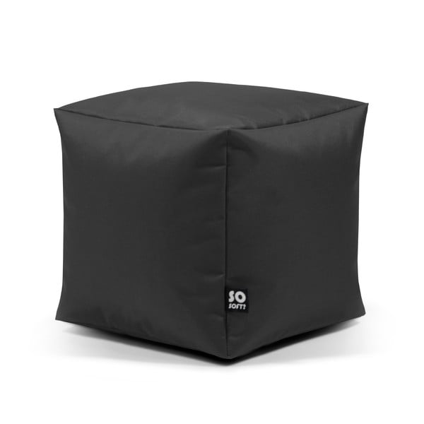 Pouf per bambini grigio Cube M – So Soft?-image-2