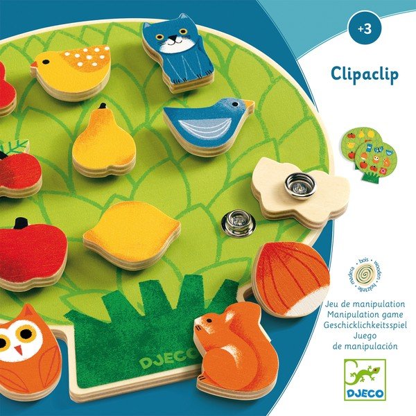 Gioco a clip in legno per bambini ClipaBoa - Djeco-image-1