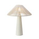 Lampada da tavolo beige con paralume in tessuto (altezza totale 50 cm) Favoro – Markslöjd