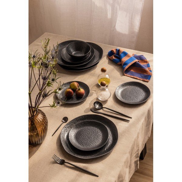 Set da pranzo in pietra 18 pz Dark Moon – Bonami Selection-image-1